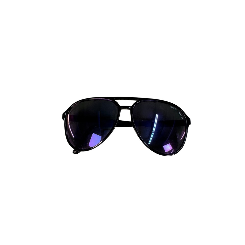 Bolle 315 Acrylex Sunglasses Black Frame Spectra Acrylex Lens Vintage Aviator